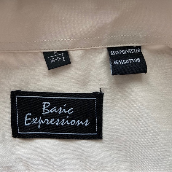 Basic Expressions Men’s Dress Shirt, 15 - 15 1/2 - Picture 3 of 4